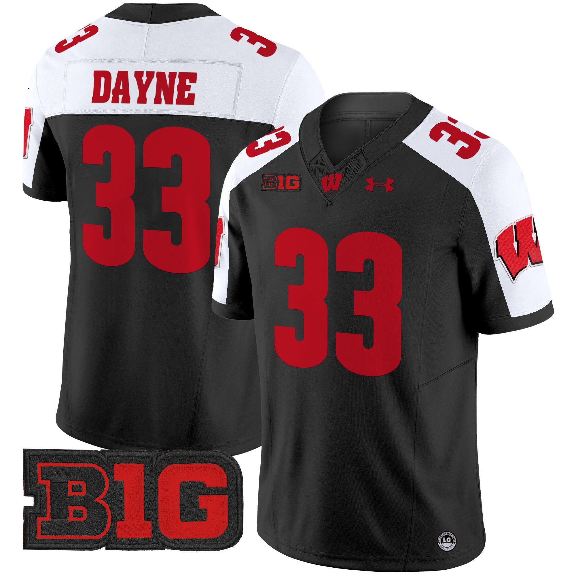 Men Wisconsin Badgers #33 Dayne Black 2024 Vapor Limited NCAA Jersey